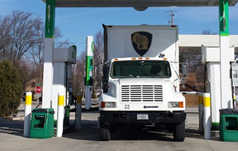 Truck at Gas Station